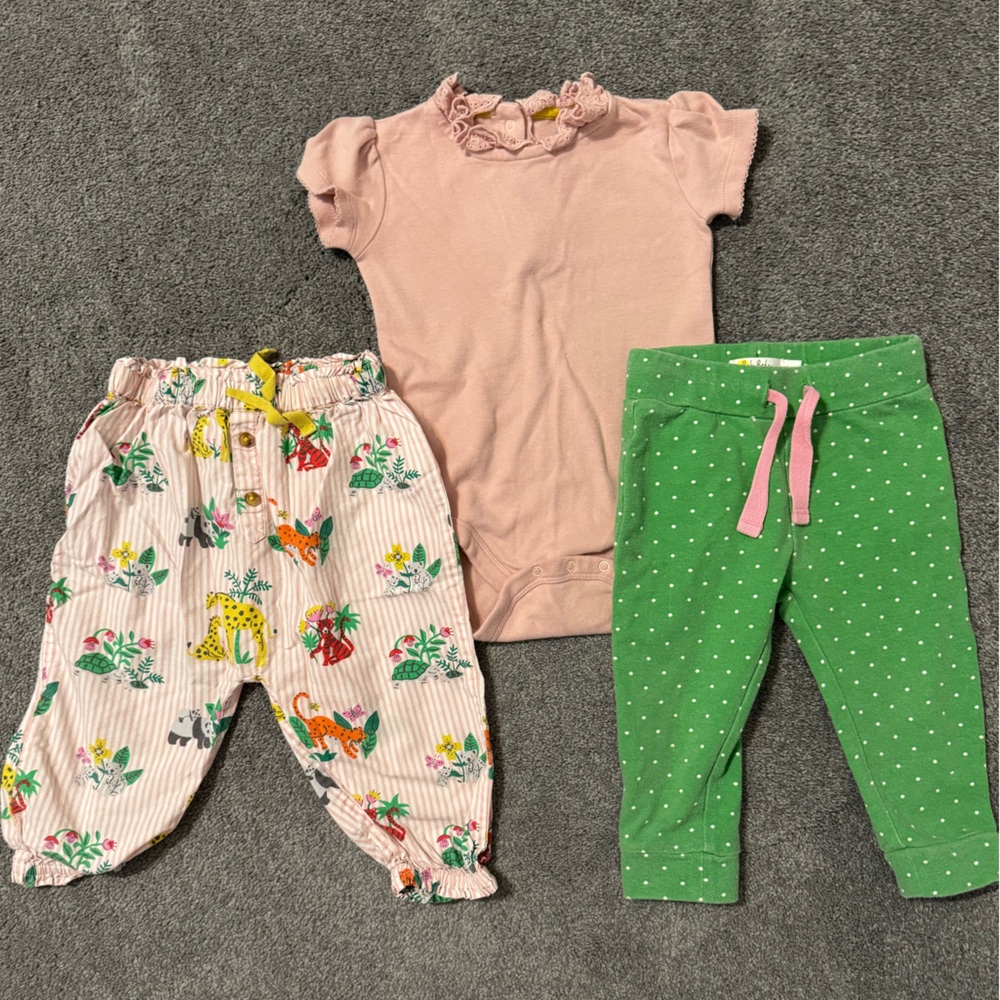Mini Boden Pant and Onesie Set (12-18 mos)